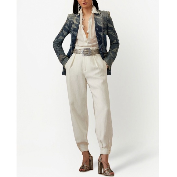 ❌SOLD❌ RALPH LAUREN PURPLE LABEL VIOLA HIGH WAISTED TAILORED TROUSERS - Picture 4 of 10